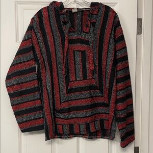 Striped Red and Black Men's Sweater